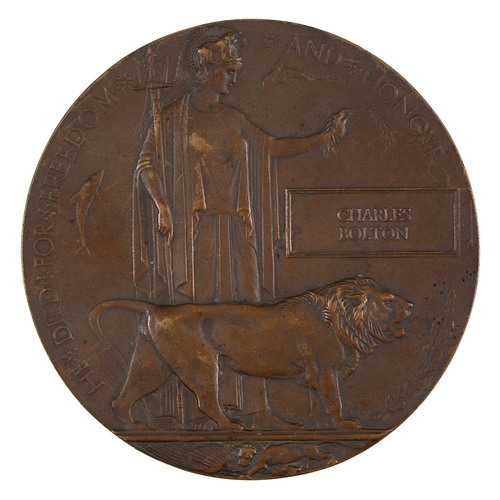 Appraisal: WWI Memorial Plaque Charles Bolton