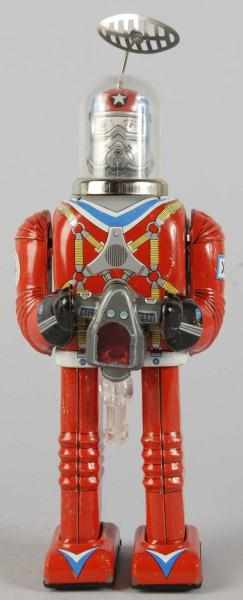 Appraisal: Tin Litho Astronaut Battery-Operated Toy Description Japanese Working Made by