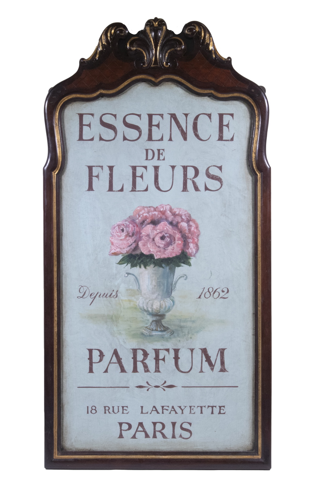 Appraisal: PERFUME SIGN A Small Single Sided Painted Sign in a