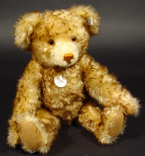 Appraisal: Steiff jointed brown teddy bear a replica from with label