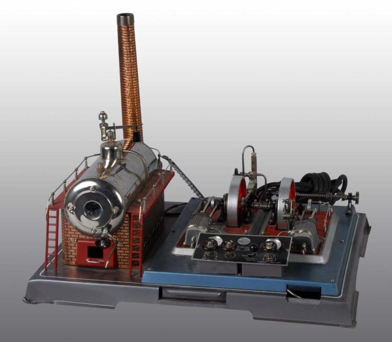 Appraisal: Wilesco No D el Steam Engine Toy Description This powerhouse