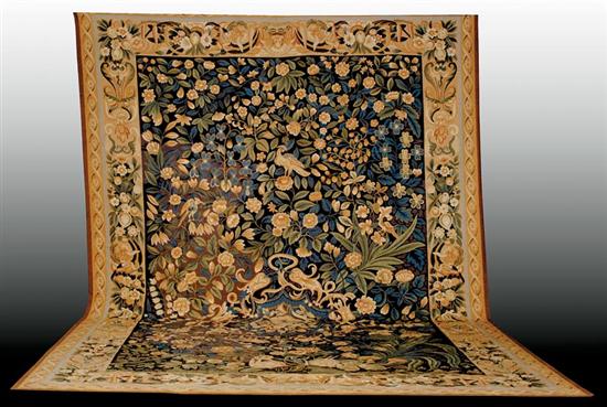 Appraisal: Continental verdure tapestry late th early th century field of