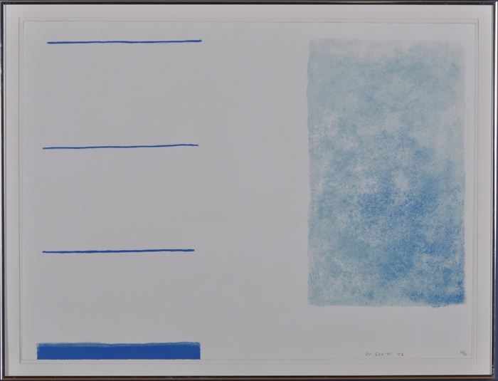 Appraisal: WILLIAM SCOTT - WHITE PREDOMINATES Serigraph in colors x in