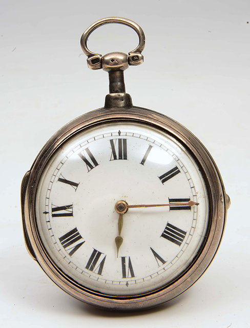 Appraisal: AN EARLY TH CENTURY SILVER PAIR CASED POCKET WATCH by