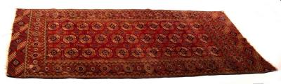 Appraisal: A Tekke rug Turkmen circa the three rows of elephant