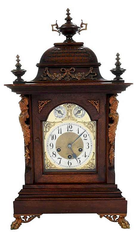 Appraisal: Junghans Mahogany Bracket Clock German for British American market late