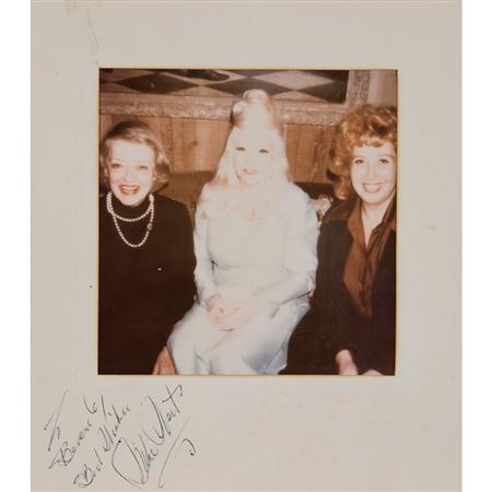 Appraisal: SILLS BEVERLY Colour photograph of Beverly Sills with Mae West