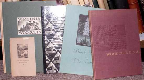 Appraisal: Americana Printmaking Five titles J J Lankes ''Virginia Woodcuts'' Newport