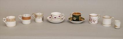 Appraisal: Group of Misc Tea Cups and Saucers Provenance from the