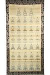 Appraisal: JAPANESE TAPESTRY SCROLL - The Reincarnations of Buddha as Lord