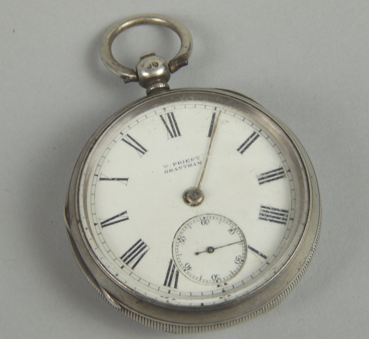 Appraisal: A Victorian silver pocket watch the enamelled dial stamped W