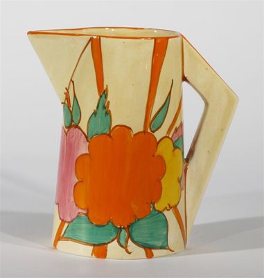 Appraisal: Fruitburst' a Clarice Cliff Fantasque Bizarre Conical jug designed by