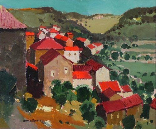 Appraisal: Donald McIntyre ARR From the Ramparts Cordes signed acrylic cm