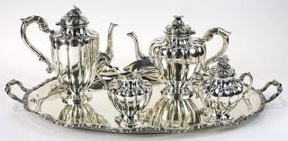 Appraisal: lot of Mexican sterling silver hot beverage service by L