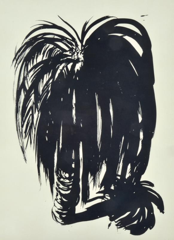 Appraisal: BRETT WHITELEY - Palm Tree screenprint BRETT WHITELEY - Palm