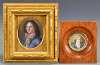 Appraisal: Two Miniature Portraits of Gentlemen st item Italian School miniature