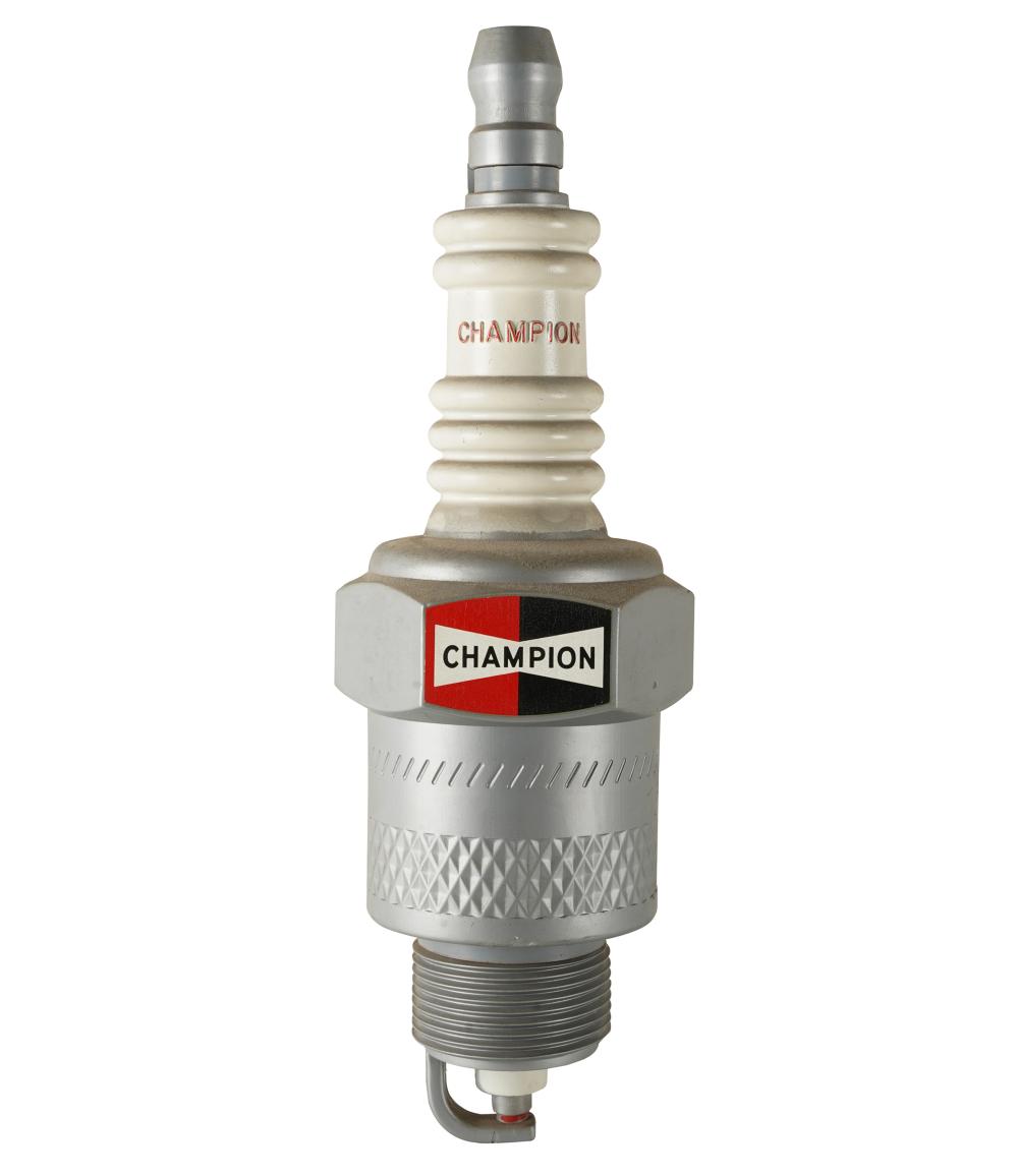 Appraisal: CHAMPION SPARK PLUG SIGNCondition some areas of paint loss inches