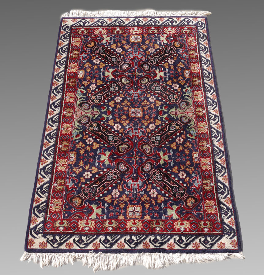 Appraisal: MODERN PERSIAN HAND KNOTTED WOOL RUG ' x ' This