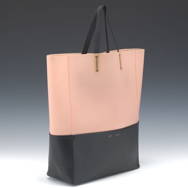 Appraisal: CELINE PVC AND CALFSKIN LEATHER CABAS TOTE x x Pick