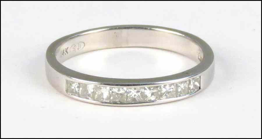 Appraisal: KARAT WHITE GOLD AND DIAMOND BAND grams Condition No Specific