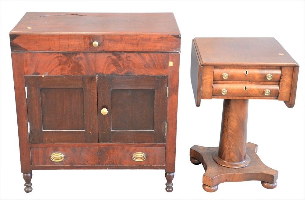 Appraisal: Two Piece Lot of Empire Furniture to include a mahogany