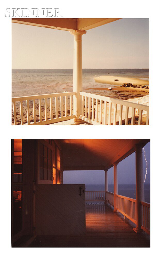 Appraisal: Joel Meyerowitz American b Two Photographs Porch Provincetown and Porch