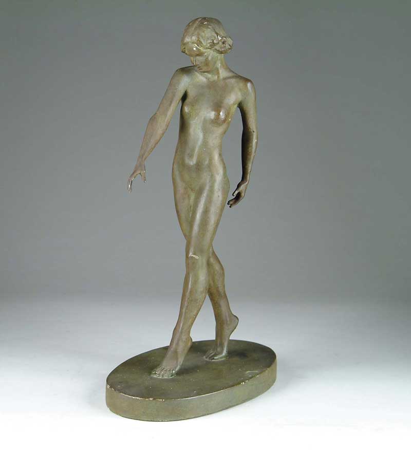 Appraisal: VIRGINIA MORRIS POLLAK American - STANDING FEMALE NUDE Plaster figure