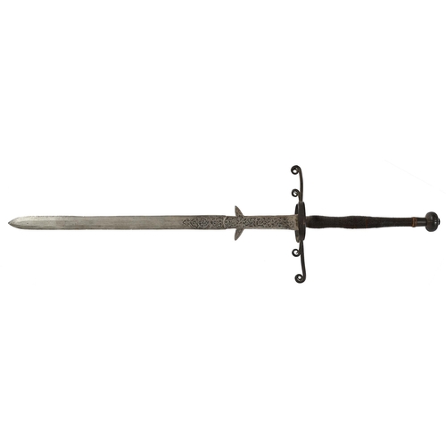 Appraisal: A German hand-and-a-half sword th c in th c style