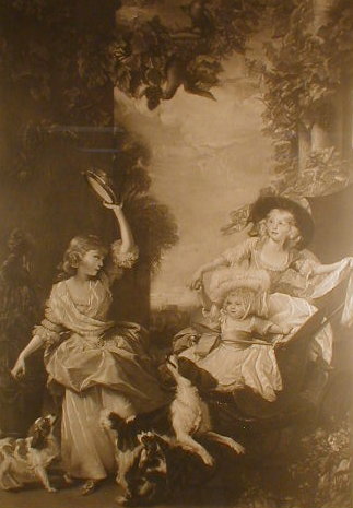 Appraisal: Percy Henry Martindale Black and white mezzotint of three children