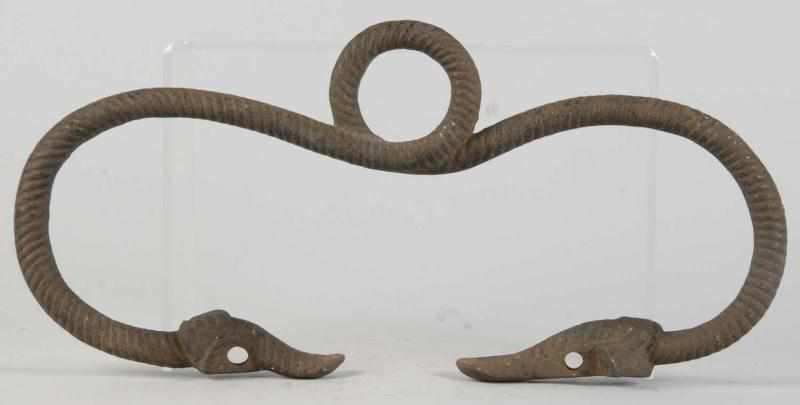 Appraisal: Cast Iron Bracket Description In the form of a rope