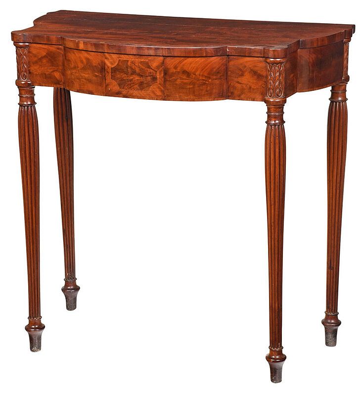 Appraisal: Fine American Federal Mahogany Serving Table probably Baltimore or Philadelphia