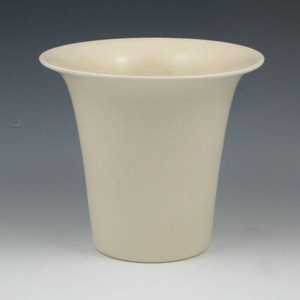 Appraisal: Rookwood vase in matte white flared vase from Marked with