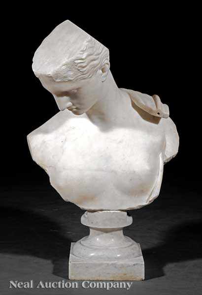 Appraisal: An Italian Marble Bust of Venus Aphrodite late th c