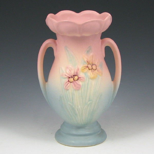 Appraisal: Hull Iris - Vase - Mint Iris vase in pink