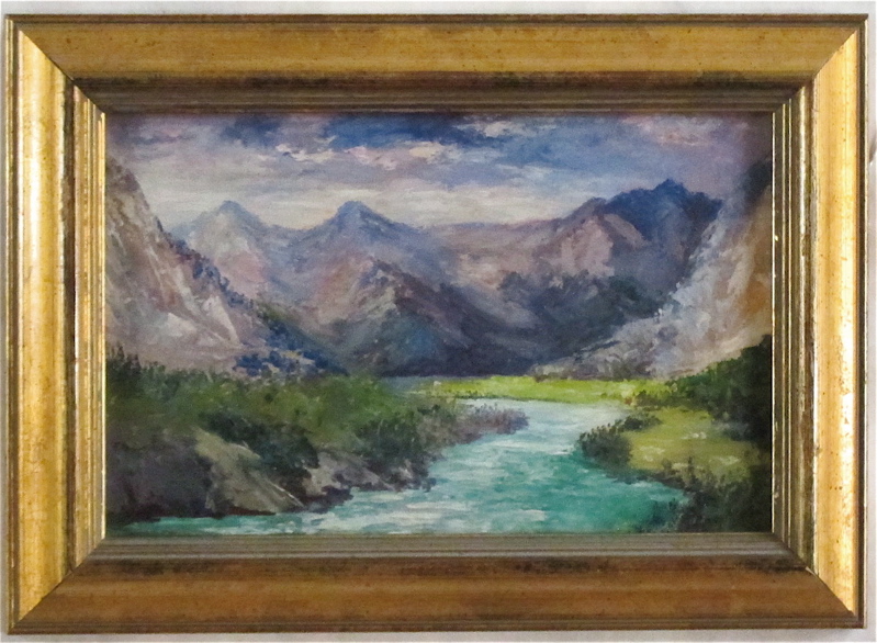 Appraisal: LEONARD MOORE DAVIS OIL ON BOARD California Alaska Massachusetts -