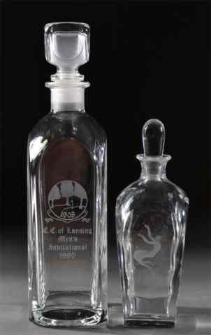 Appraisal: Crystal Decanters Including OrreforsTo include an orrefors signed small decanter