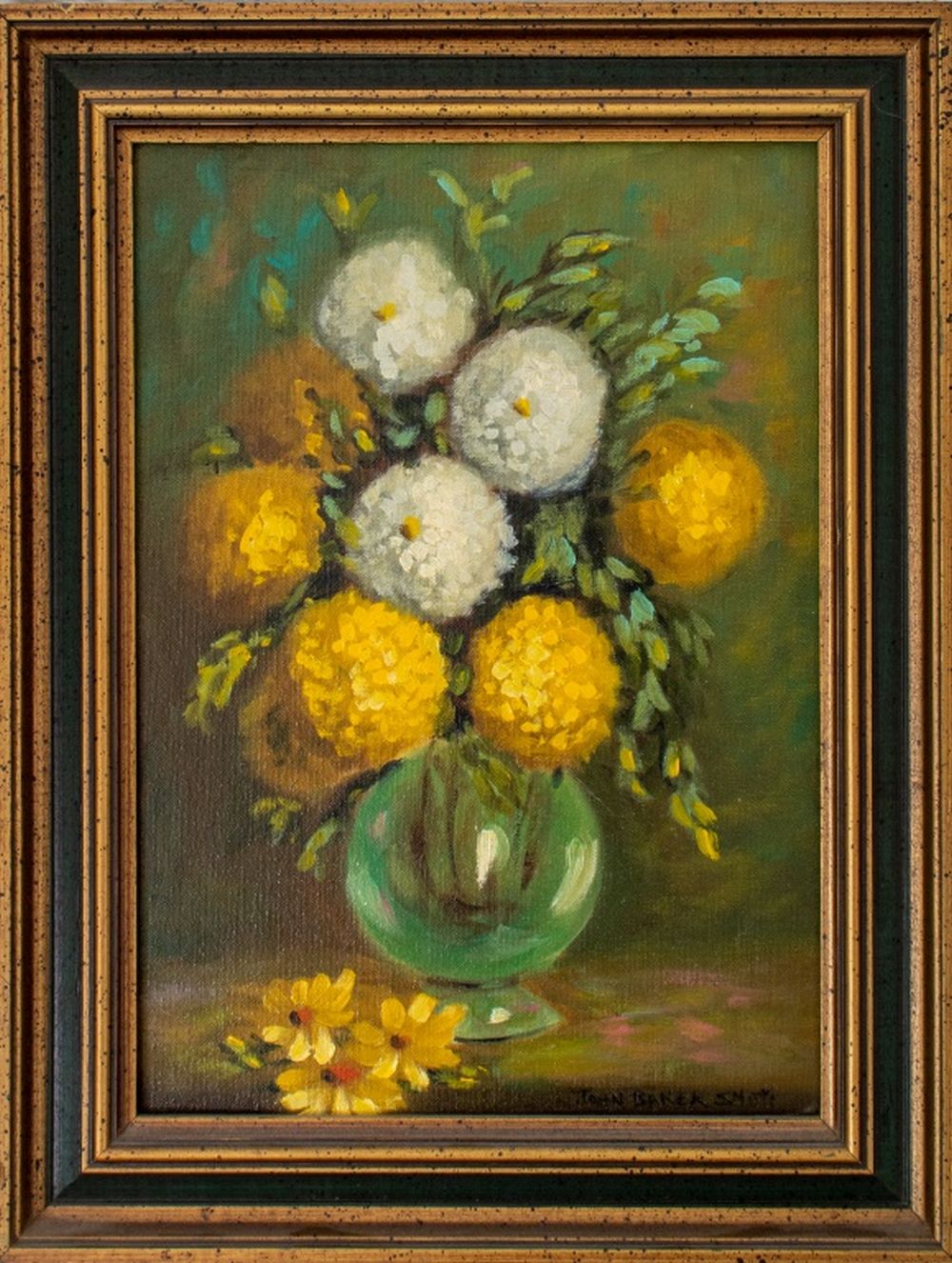 Appraisal: JOHN BAKER SMITH STILL LIFE OIL ON BOARD John Baker