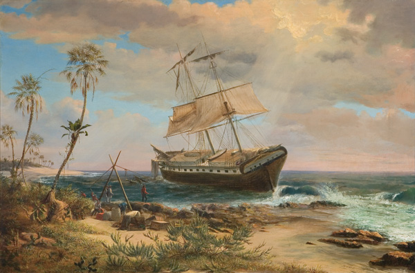 Appraisal: BROWNELL CHARLES DeWOLF American - ''Wreck of the Caspian'' Cuba