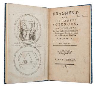 Appraisal: Alliette Etteilla Fragment sur les hautes sciences Amsterdam First edition