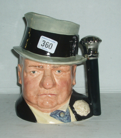 Appraisal: Large Size Character Jug W C Fields D