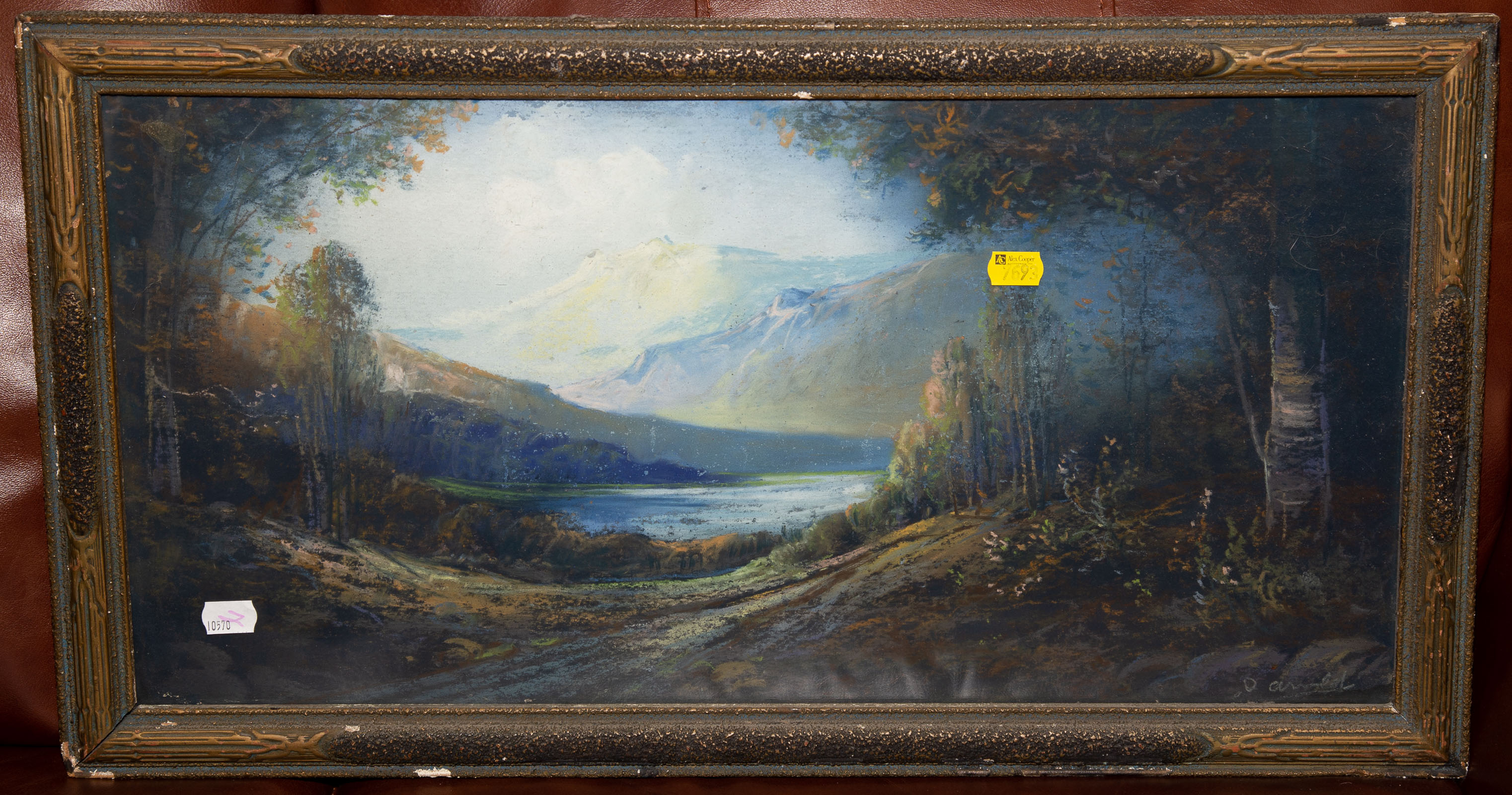 Appraisal: FRAMED PASTEL LANDSCAPE Signed lr D Arnold Circa s