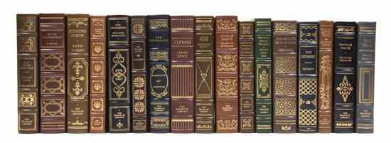 Appraisal: FRANKLIN LIBRARY A group of leather-bound books published by the