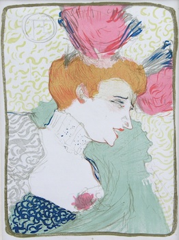 Appraisal: Henri de Toulouse-Lautrec French - Mademoiselle Marcelle Lender en Buste