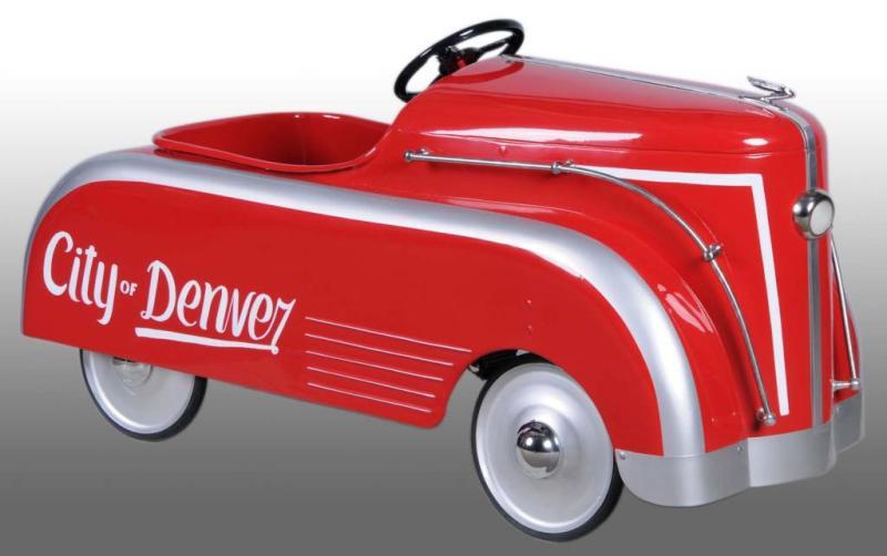 Appraisal: Pressed Steel City of Denver Pedal Car Description Gendron Manufacturing