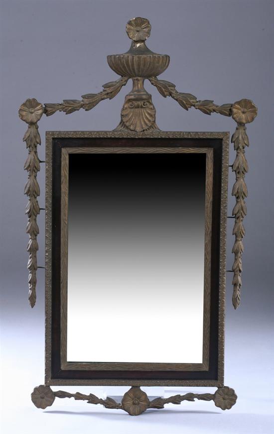 Appraisal: AMERICAN FEDERAL STYLE GILT-GESSO OVER WOOD MIRROR Late th early