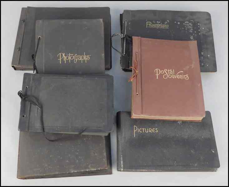 Appraisal: COLLECTION OF SEVEN PHOTO ALBUMS Includes vacation and framily photographs