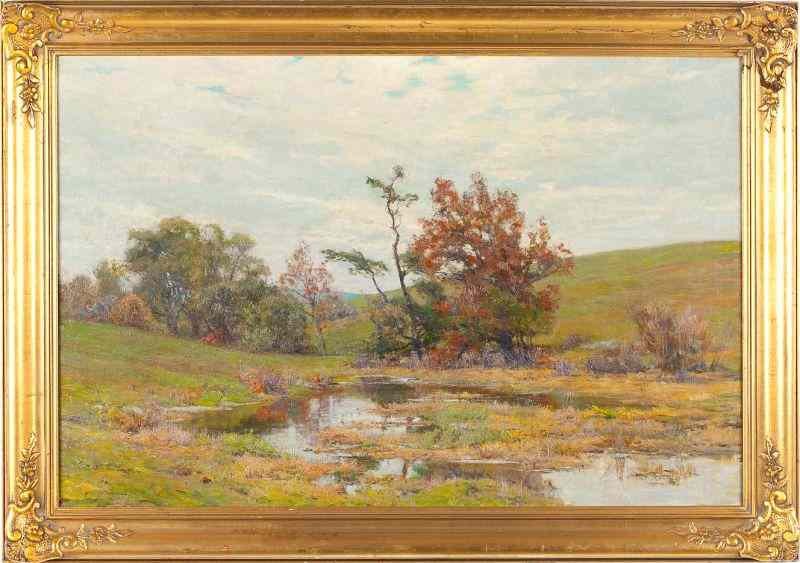 Appraisal: American School Tonalist Landscapeearly th century oil on canvas lined