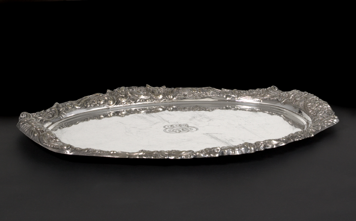 Appraisal: Gorham Silverplate Tray fourth quarter th century Providence Rhode Island