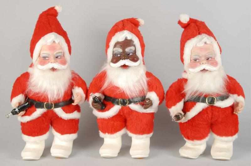 Appraisal: Lot of Coca-Cola Santas Description s to s Two white