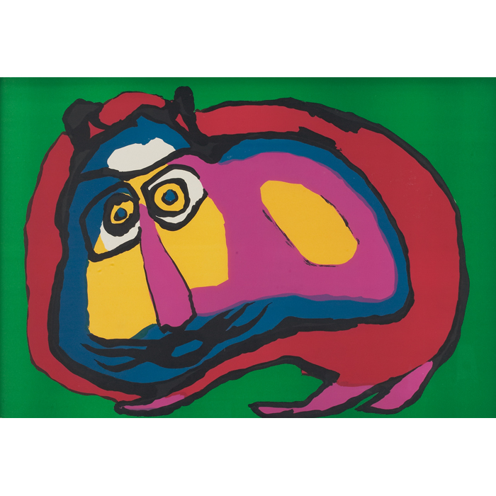 Appraisal: Karel Appel Dutch - ''Monster '' color lithograph '' x